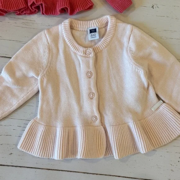 Janie and Jack Girls' Pink Cardigan Set - Picture 3 of 6
